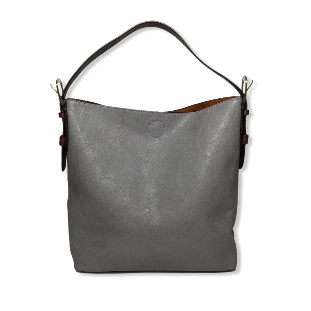JOY SUSAN Dusty Purple/Grey Medium Shoulder Handbag
